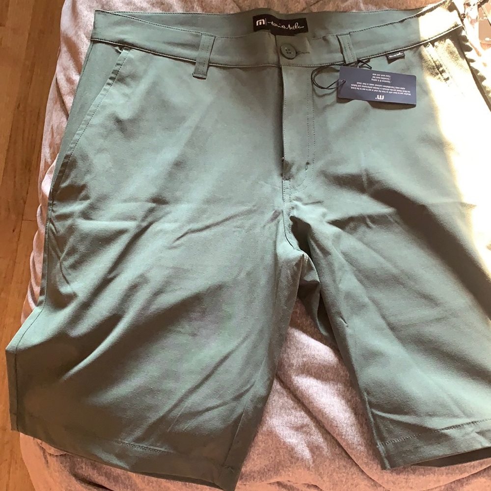 Travis Mathew Green Golf shorts